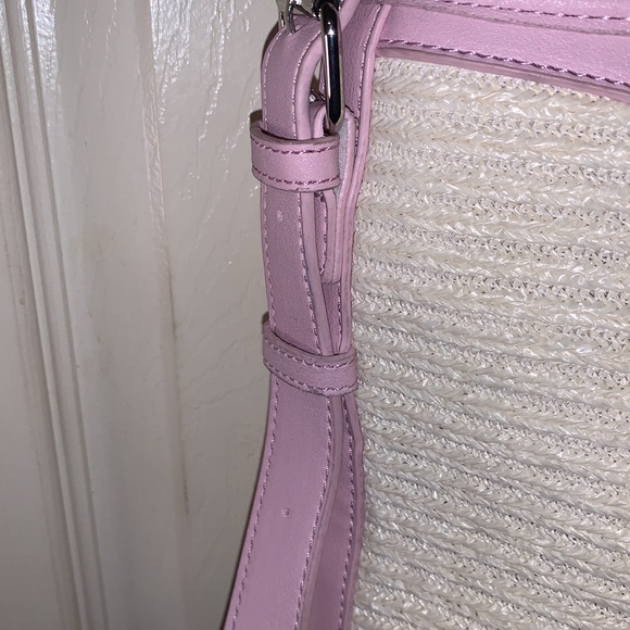 🎀STEVE MADDEN BTEENA RAFFIA PINK BUCKET BAG🎀 - Picture 5 of 15